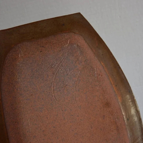 Hand Crafted Pottery Serving  Tray - Picture 2 of 4